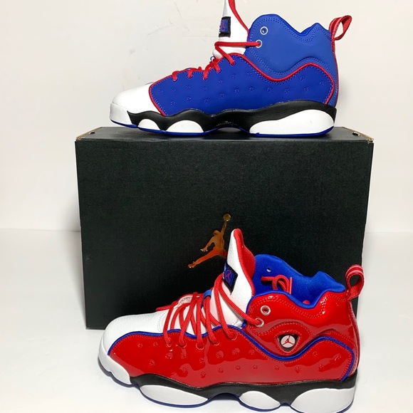 jordan jumpman team 2 red and blue